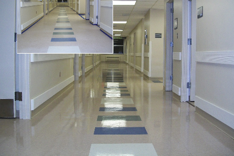 neverstrip on hospital flooring